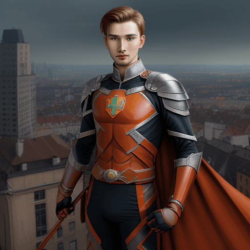 AI generated: ing. jakub šlechta beiang hero and saved the city