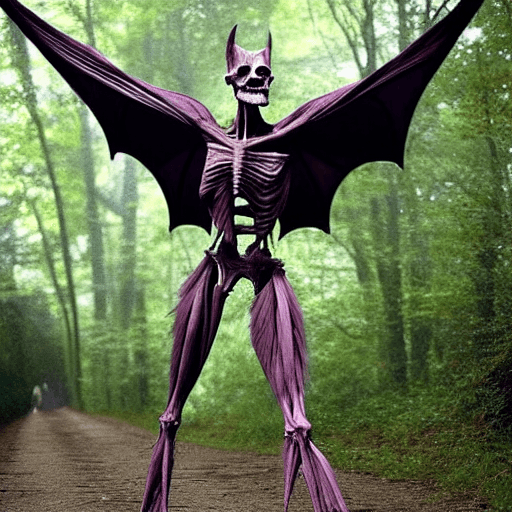 AI generated: The humanoid monsters are 8 feet tall.  Really muscular. they have no hair or feathers.  Their wings...