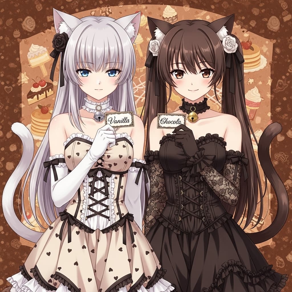 AI generated: anime art of 
(4k image, high quality, high resolution image, 8k), (Cute 2000's anime artstyle, moe...