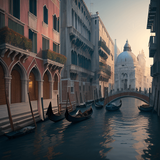 AI generated: venice, cyberpunk, intricate artwork . octane render, trending on artstation, cinematic, hyper reali...
