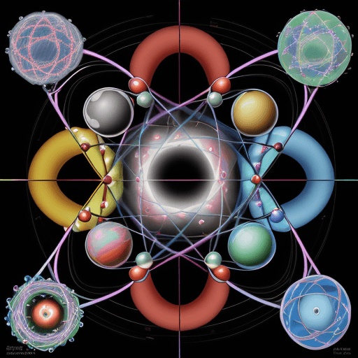 AI generated: As a graphic designer, your task is to generate an image of Bohr's atomic model that shows subatomic...