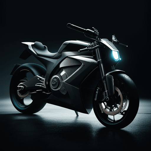 AI generated: Modern Futuristic Bike photo shooting, Intricate details, HDR, beautifully shot, hyperrealistic, sha...