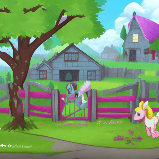 AI generated: ponyville