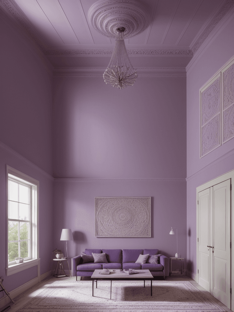 AI generated: High resolution photography interior design, badroom, modern furniture and decoration, high ceiling,...