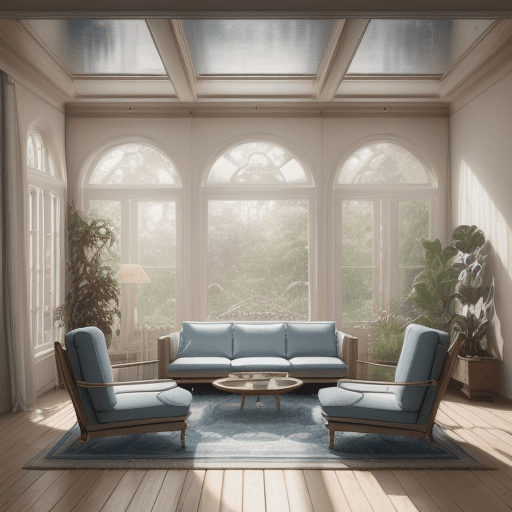 AI generated: High resolution photography interior design, dreamy sunken living room conversation pit, wooden floo...