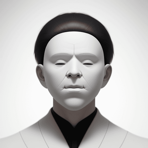 AI generated: man with white face, no facial features, trending on artstation, t symmetrical artwork. cinematic, h...