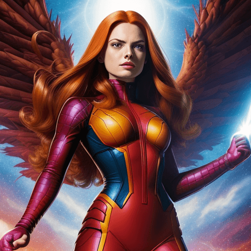 AI generated: marvel comics xmen phoenix 

