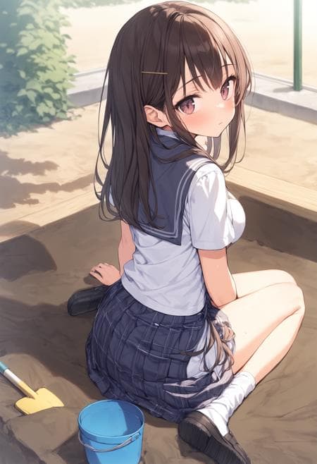 [SDXL&Pony] sand pit / 砂場