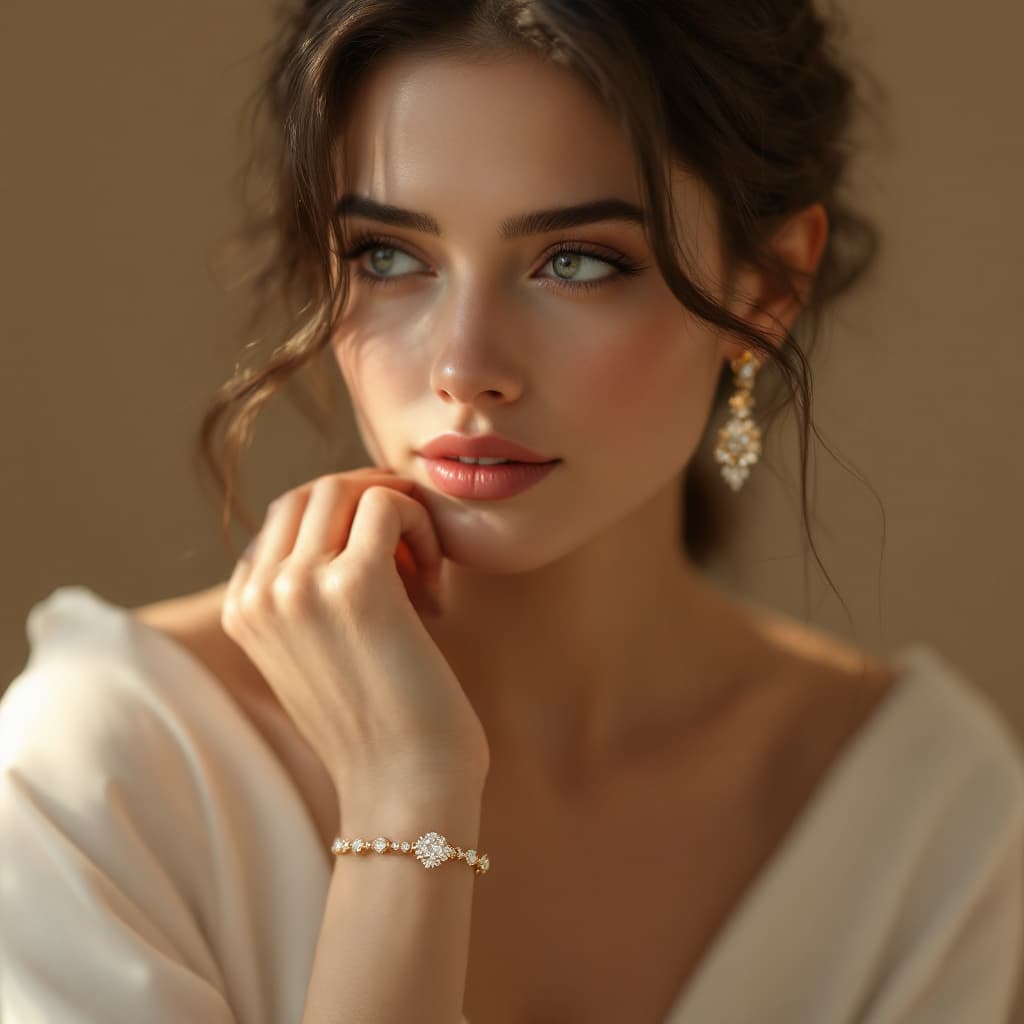 AI generated: 💍 Universal Jewelry Rendering Prompt – Cinematic Campaign Version (Model + Jewelry Focus)
Create a ...