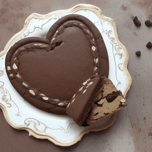 AI generated: En una escena que parece salida de una leyenda antigua, una galleta de chispas de chocolate de Healt...