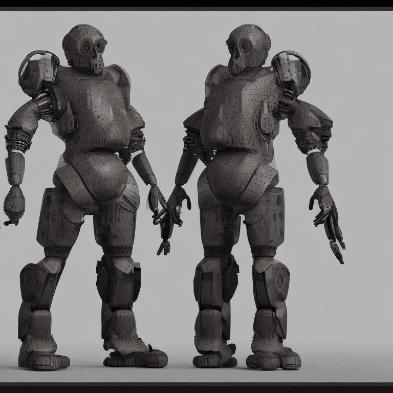 AI generated: nousr robot, skull, armored, stealth, character design, highly detailed, intricate details, digital ...