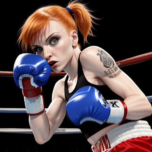 AI generated: Hayley Williams boxing