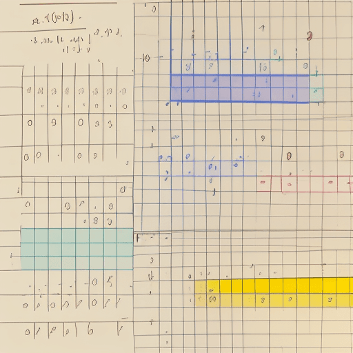 AI generated: Illustration of numbers, math simbols, statistical charts, composing a computer, colorful, intrincat...