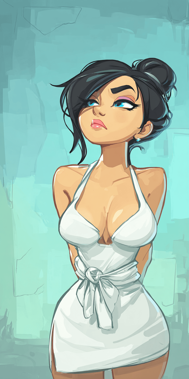 AI generated: Asian woman, mid 20s, shy --no freckles --chaos 75 --ar 1:2 --raw --sref 1983389908 --profile n19tbh...
