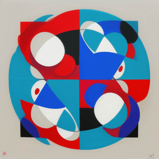 AI generated: arte abstracto geometrico estylo picasso , 