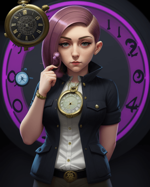 AI generated: mind controlled, hypnotized by pocket watch, octoling goddess