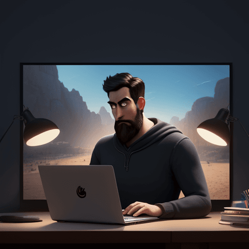 AI generated: 4K poster of Pixar and Disney animated film called "Photoshop", released in 2024, about Israel, grap...