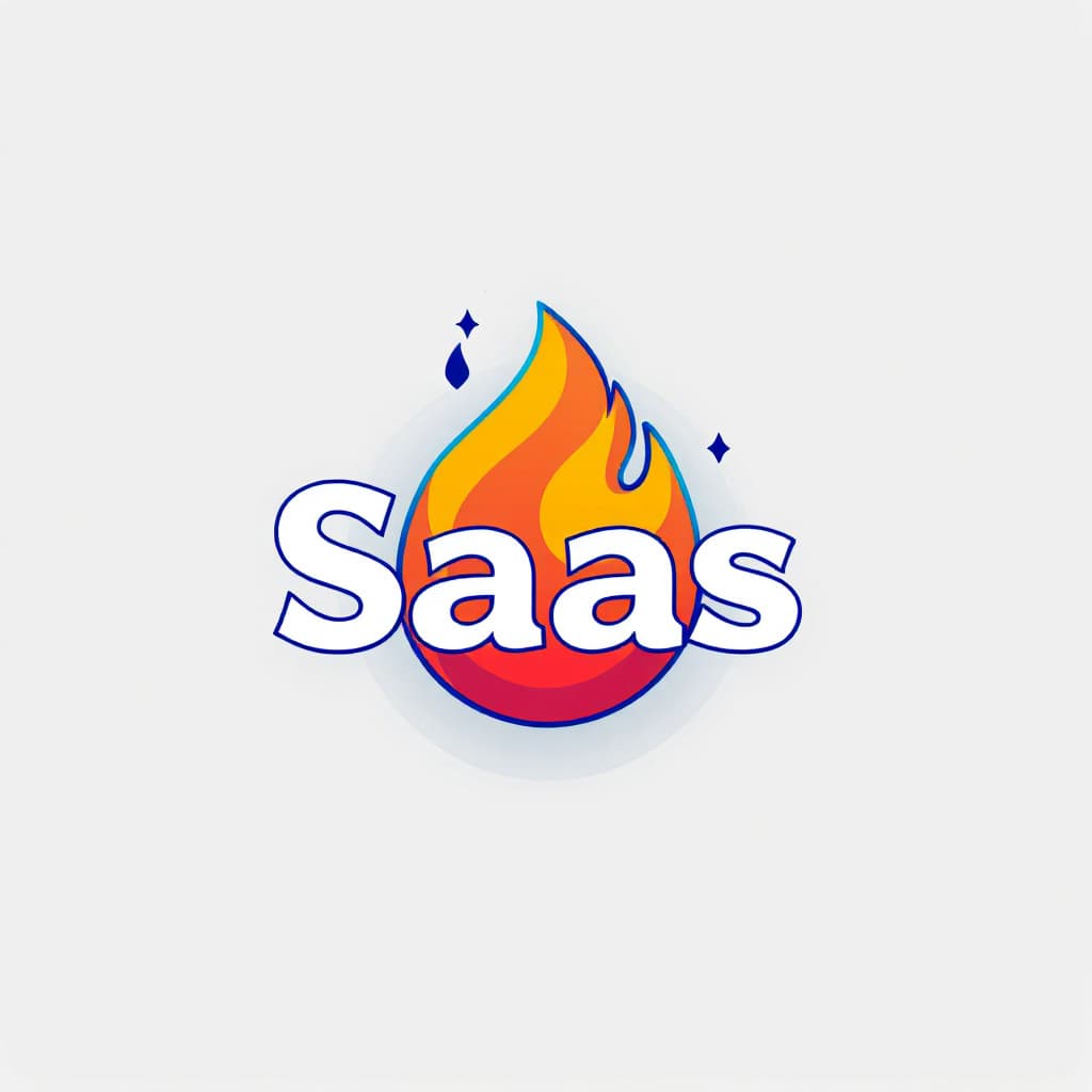 AI generated: 
Craft a Saas logo, a AI design roaster that gives design feedback, fire, flame icon, minimalist log...