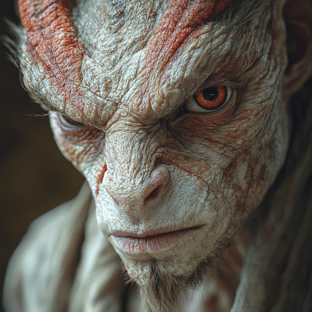 AI generated: a dslr photograph of a mythical creature humanoid hyper realistic in the style of dslr portraits of ...