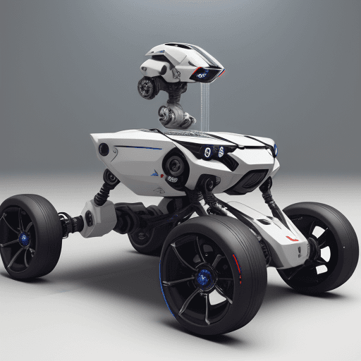 AI generated:  A robotic themed automatic motor designed by Yamaha Lexi, Robotic, sleek, minimal, concept art, mot...