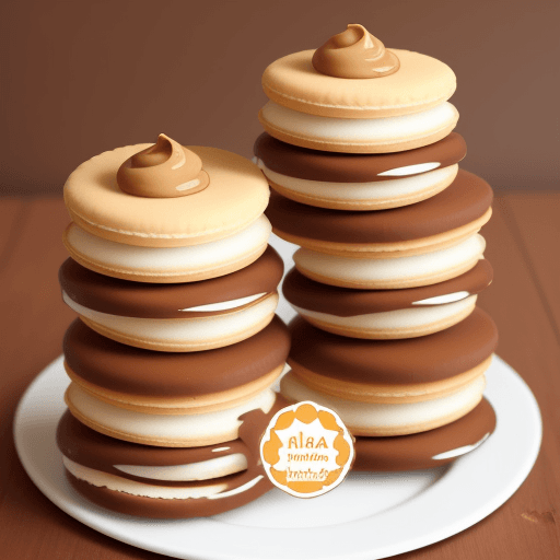 AI generated: draw Alfajores de Dulce de Leche