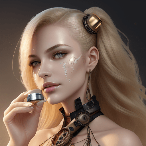 AI generated: Face serum, cosmetics, face cream, highly detalied, steampunk, oktane render, studio lighting, face ...