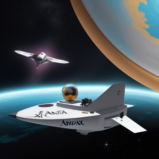 AI generated: el nombre “ANXIA” en un espacio flotante, con  tonos metálicos y muy rockeros