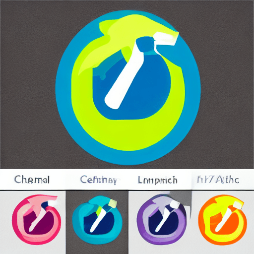 AI generated: build me a logo for a company which deals with household chemicals like antibacterial washing power,...
