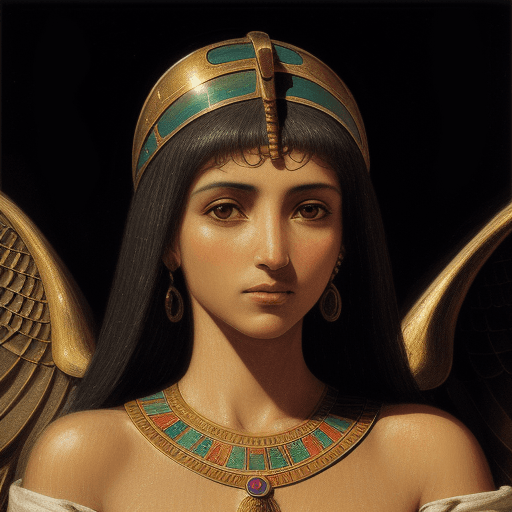 AI generated: Ultra high resolution photography of a medieval, egyptian, woman, named Seraphina