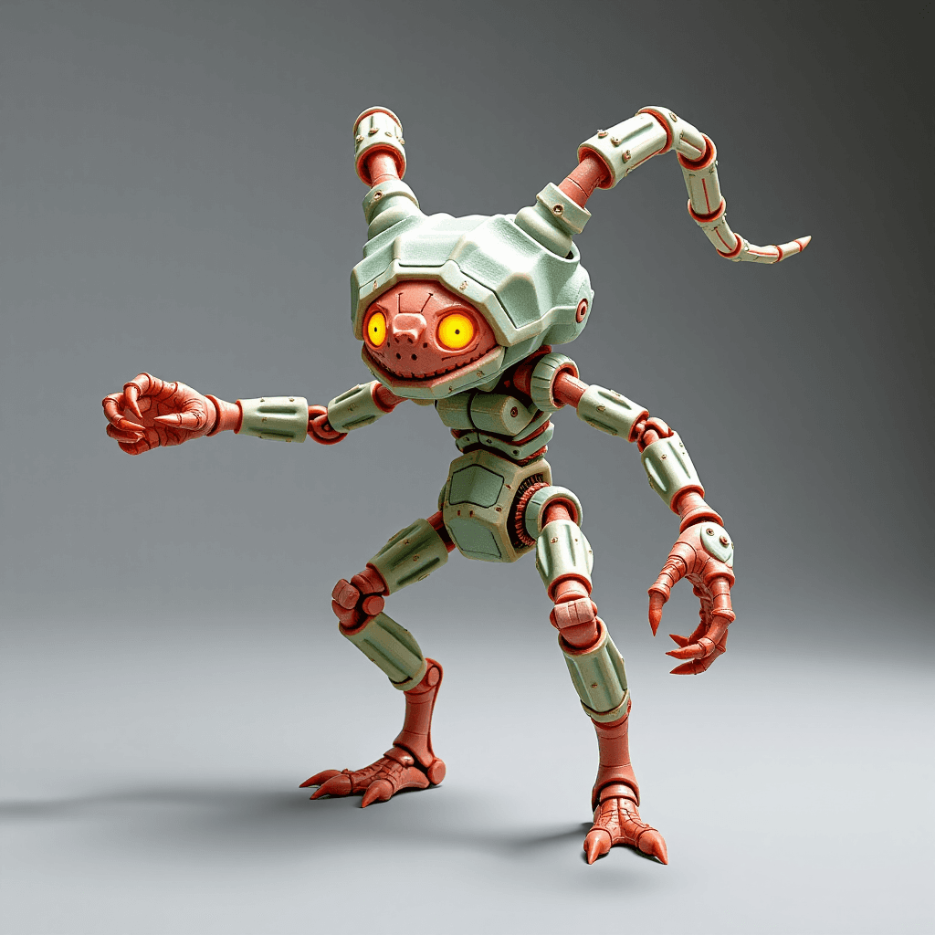 AI generated: "A creature whose biology is based on quantum entanglement, its limbs and organs linked non-locally....