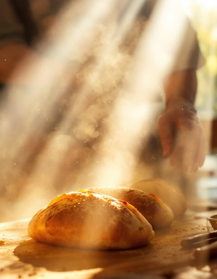AI generated: "Freshly Baked Morning" – Bakery x Art of Light and Fragrance
Artistic production additional element...