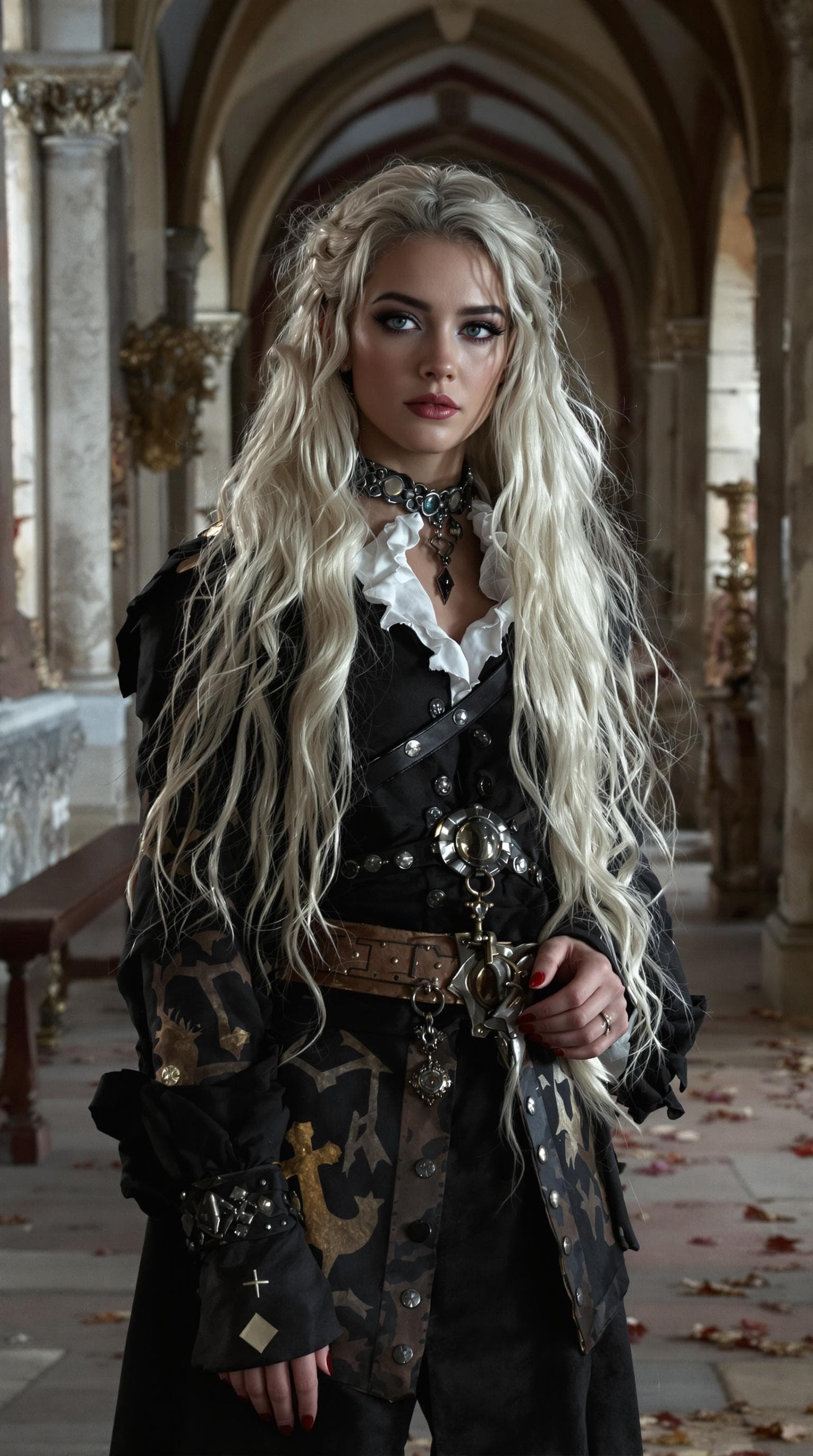 AI generated: a professional photo of a exceptionally beautiful in the world, Preacher the vampire hunter (age 25)...