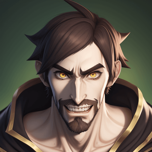 AI generated: asmongold anime character 