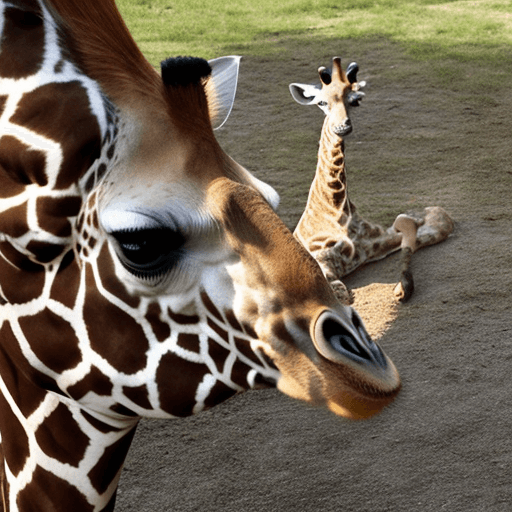 AI generated: gay giraffe sucking on another giraffe cock