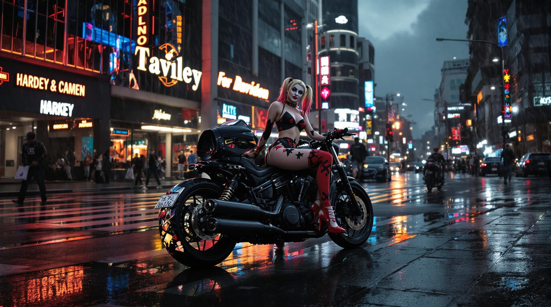 AI generated: Street photography,shot with a Canon EOS 5D Mark IV camera,Canon EF 85mm f/1.4L IS USM --ar 1:2 --st...