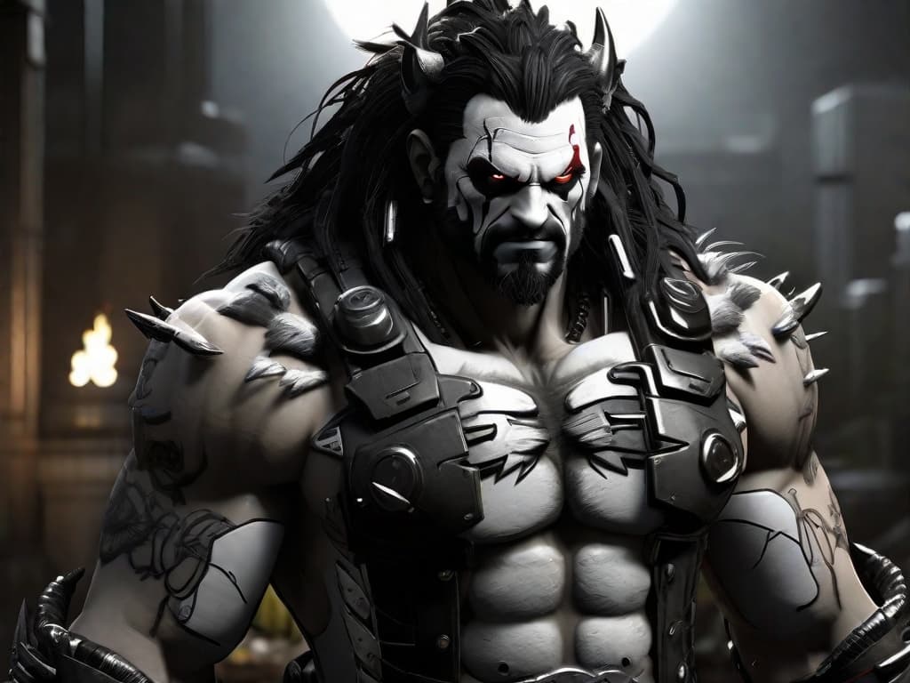 AI generated: lobo (dc comic) unreal engine 5 full hd full body