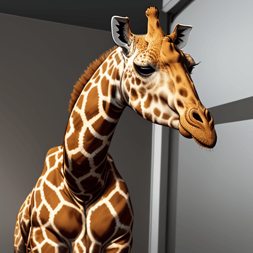 AI generated: 
DOCTEUR LEZAROID AUSCULTE UNE GIRAFFE BIMBO