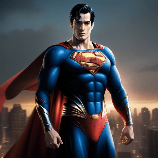 AI generated: superman in knockout,4 k, ultra hd