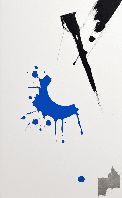 AI generated: painting, sad and broke persion, unhappy, white solid background --ar 2:3 