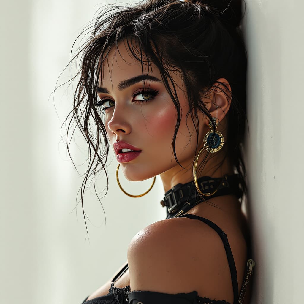 AI generated: https://s.mj.run/kPXAdpGT3PQ using this image draw up a latina chick that belongs to they cyberpunk ...