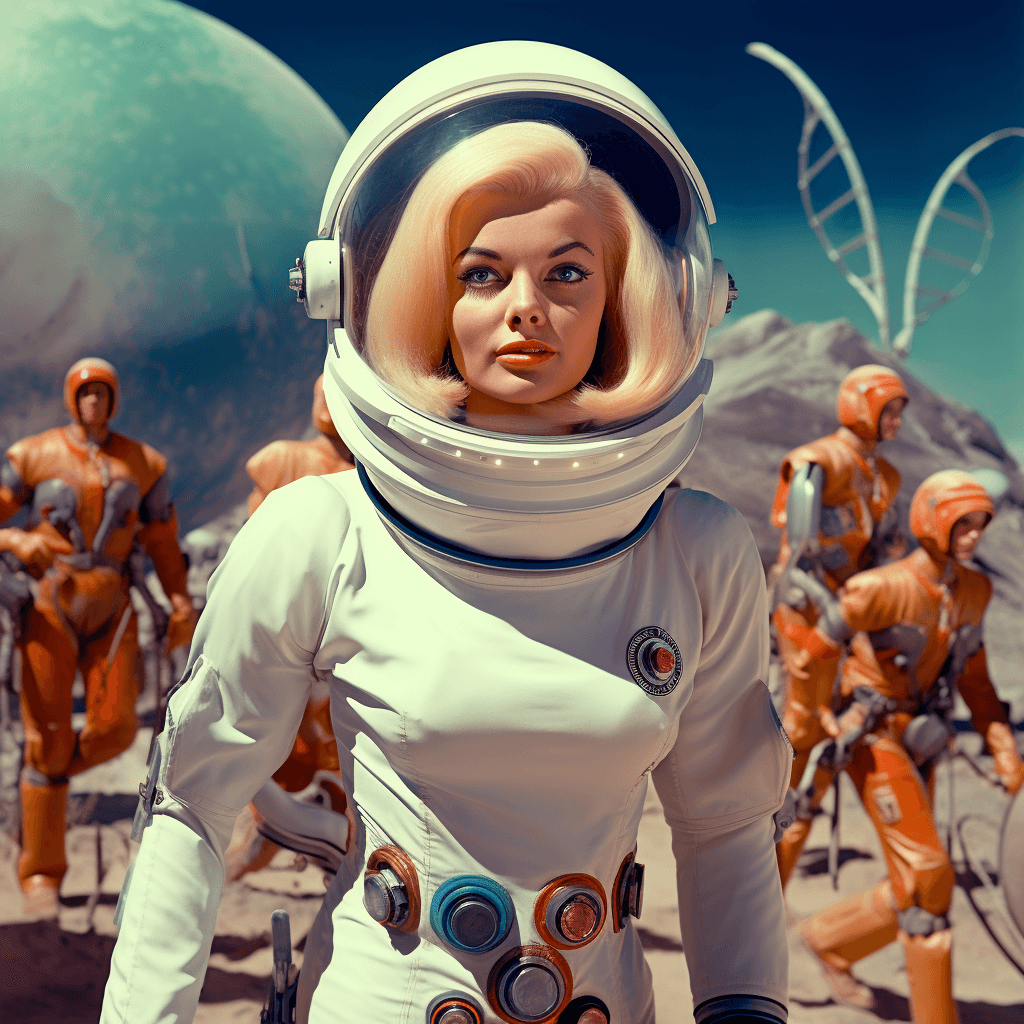AI generated: Space people