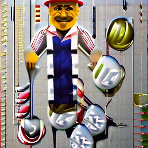 AI generated: portrait of an engineer with glaces 