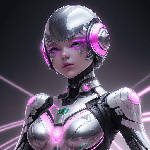 AI generated: a high-resolution image that captures the essence of a dynamic character in a futuristic setting. sh...