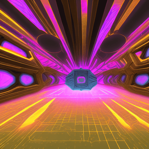 AI generated:  logical ambient background, DayGlo black gold holographic equations projected Crisis Point their sk...
