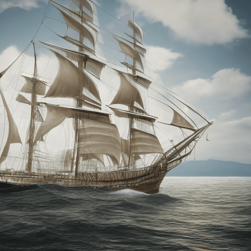 AI generated: Photo of a ultra realistic sailing ship