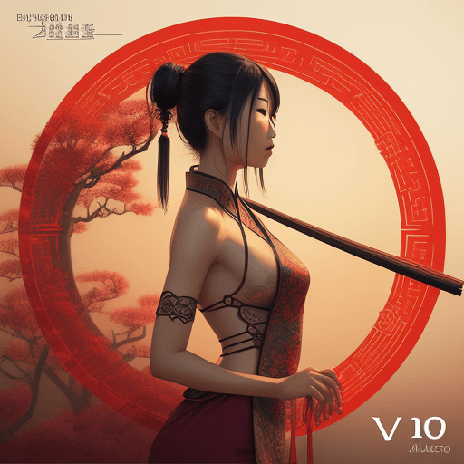 AI generated: delicious, epic, oriental asien, ambient music, album art - V9

