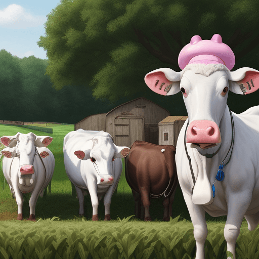 AI generated: the farmer is milking udderz