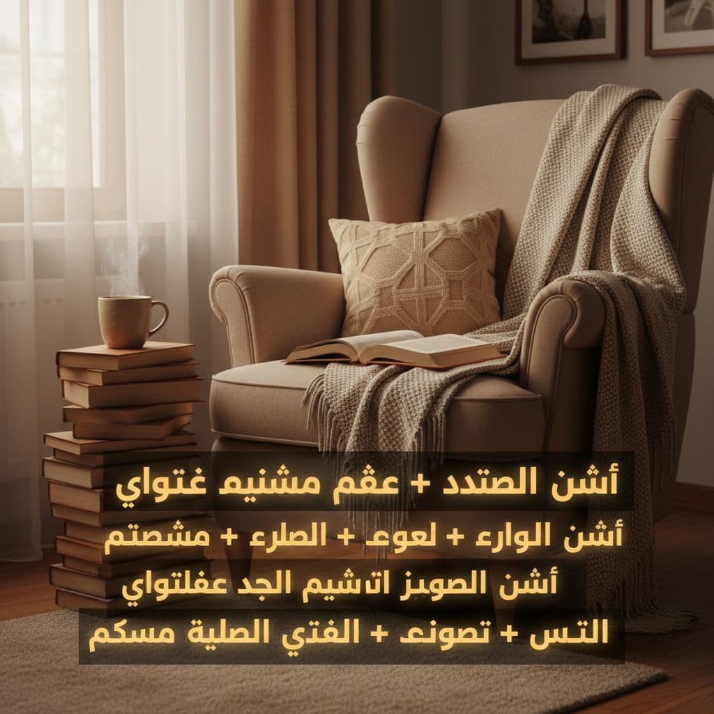 AI generated: Remove all existing text from the image.  
Add the following Arabic text in the **same original fon...