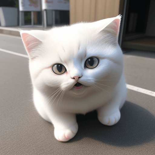 AI generated: 하늘을 나는 고양이