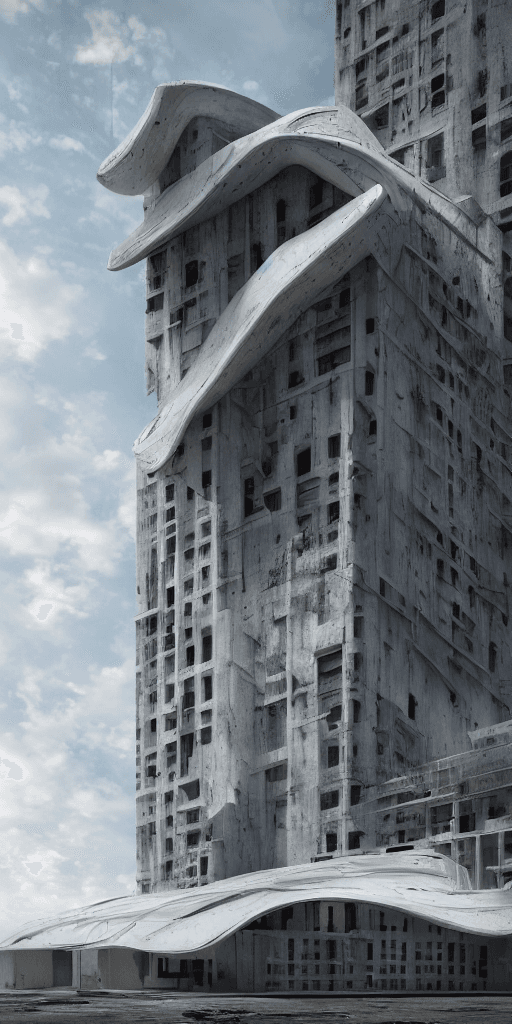AI generated: modern architecture, modern design, architectural photography, post apocalyptic New York, hyperreali...